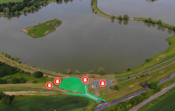 Asbestbelastete Parkplätze am Abért-See