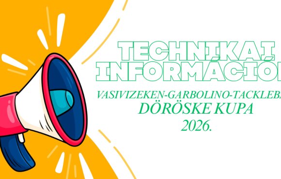 VASI VIZEKEN-GARBOLINO-TACKLEBAIT DÖRÖSKE KUPA - TECHNIKAI INFORMÁCIÓK